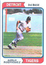 1974 Topps Baseball Cards      072      Aurelio Rodriguez